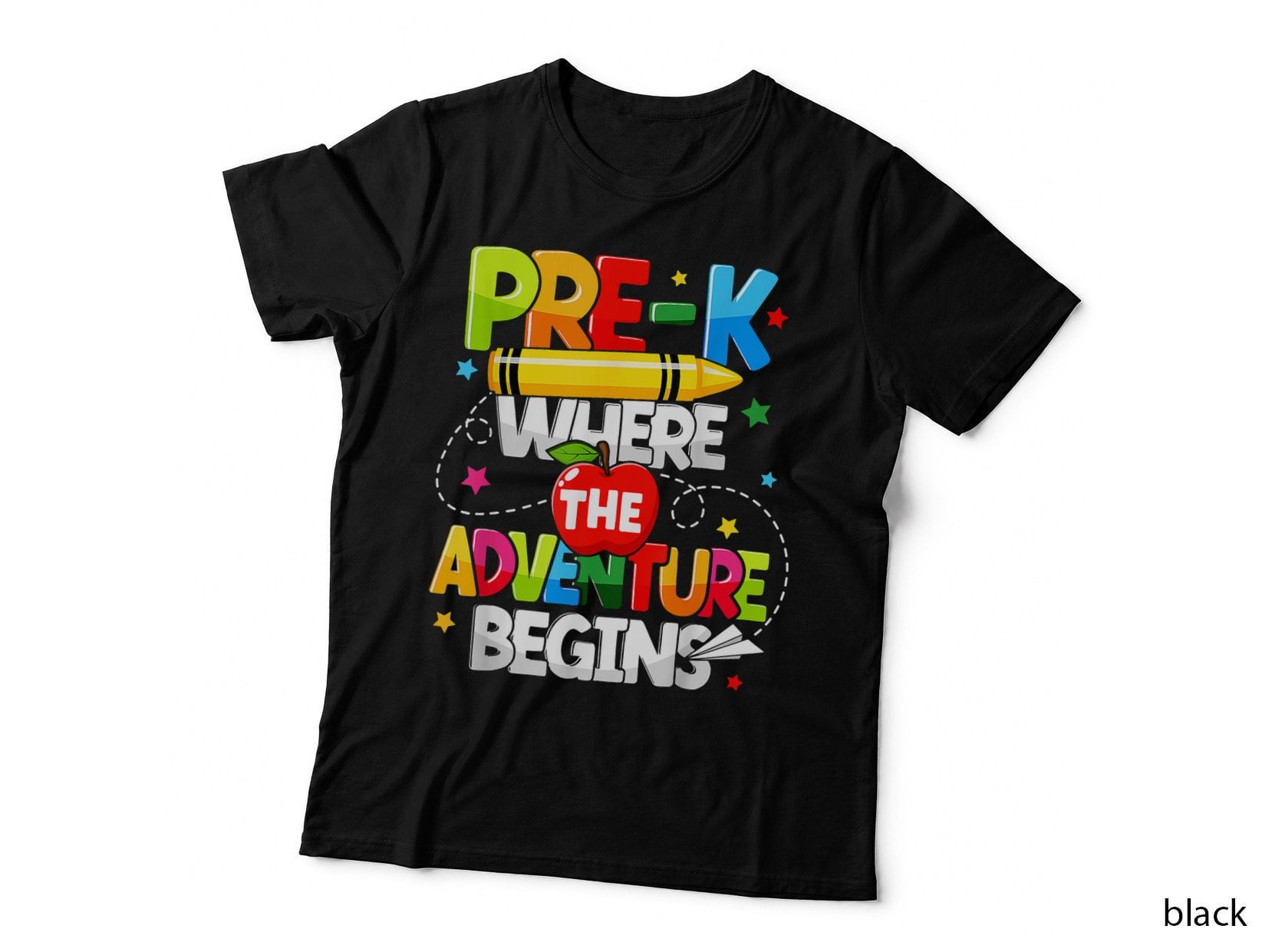 Pre K Where Adventure Begins Back to School Teacher T-Shirt