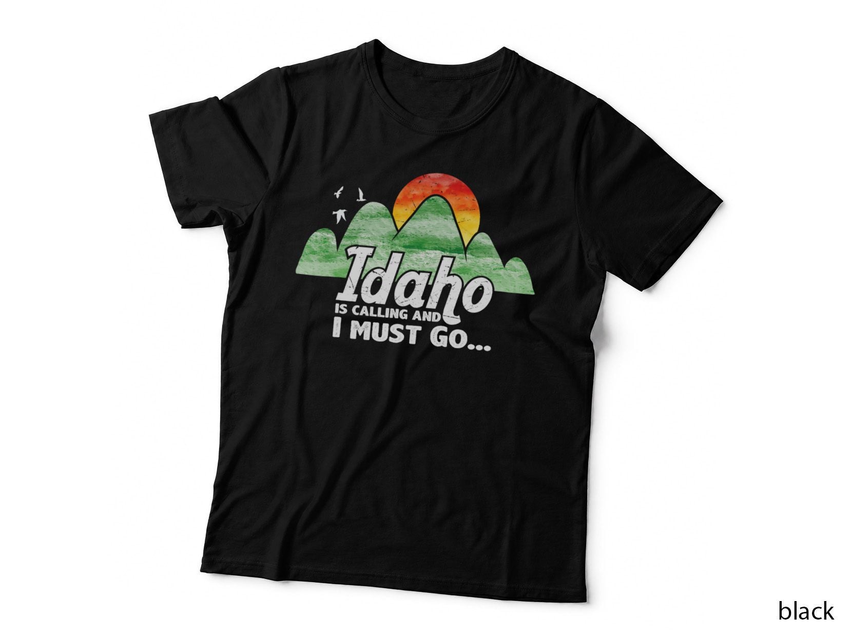 Retro Vintage Idaho Is Calling and I Must Go Camping Trip T-Shirt