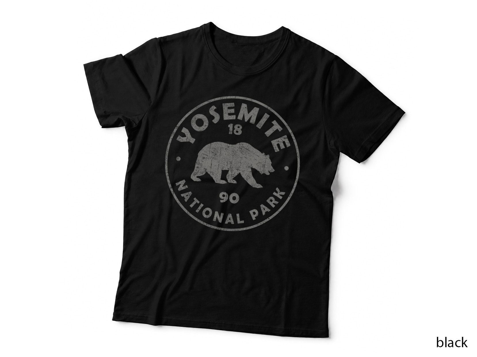 Retro Yosemite US National Park Vintage Souvenir Hiking T-Shirt