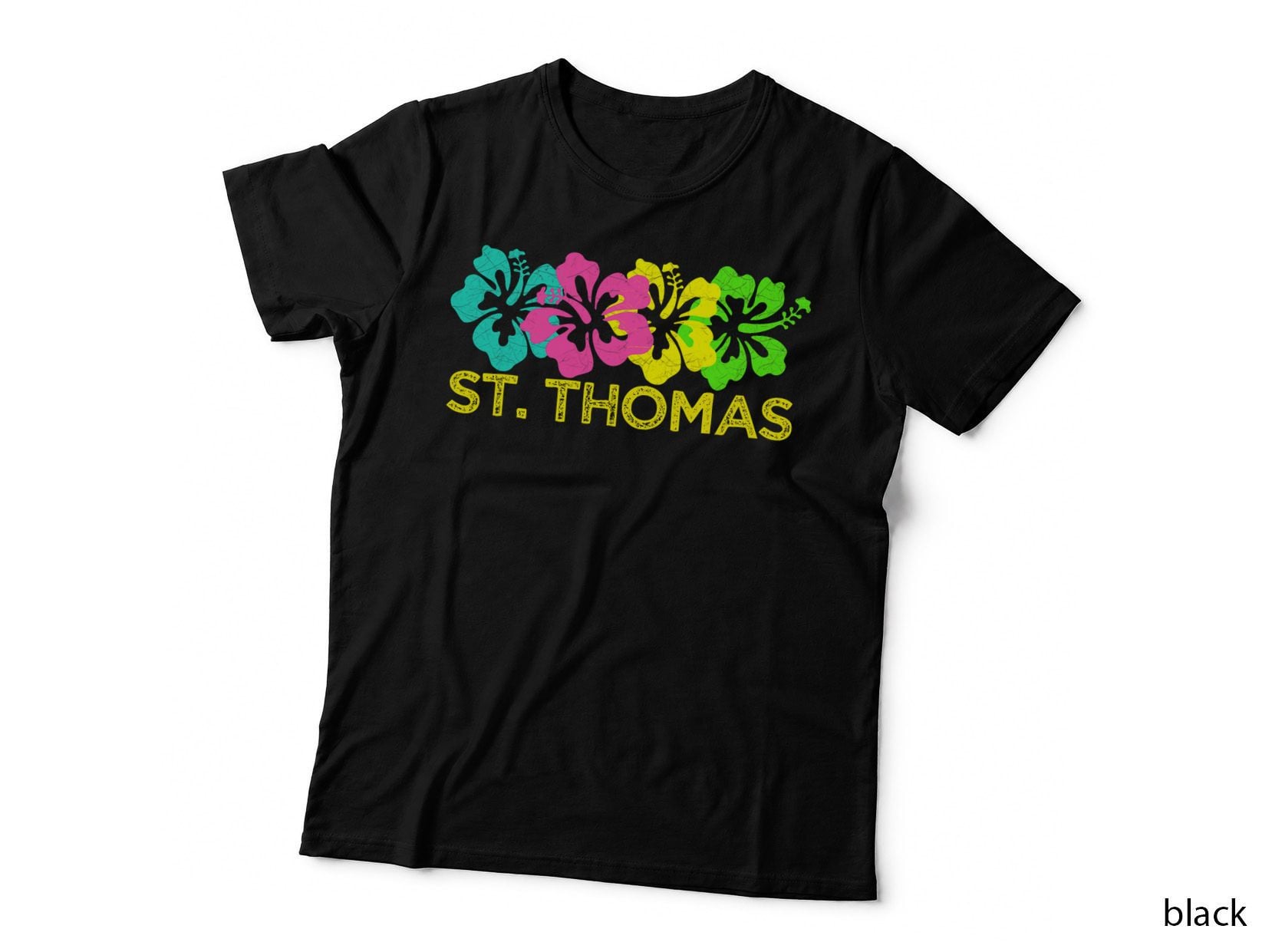 St. Thomas Tropical Beach St. Thomas Travel Surf T-Shirt