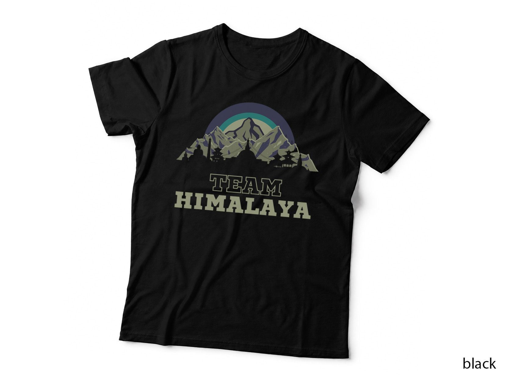 Team Himalaya Mountain Hiking Mount Everest T-Shirt