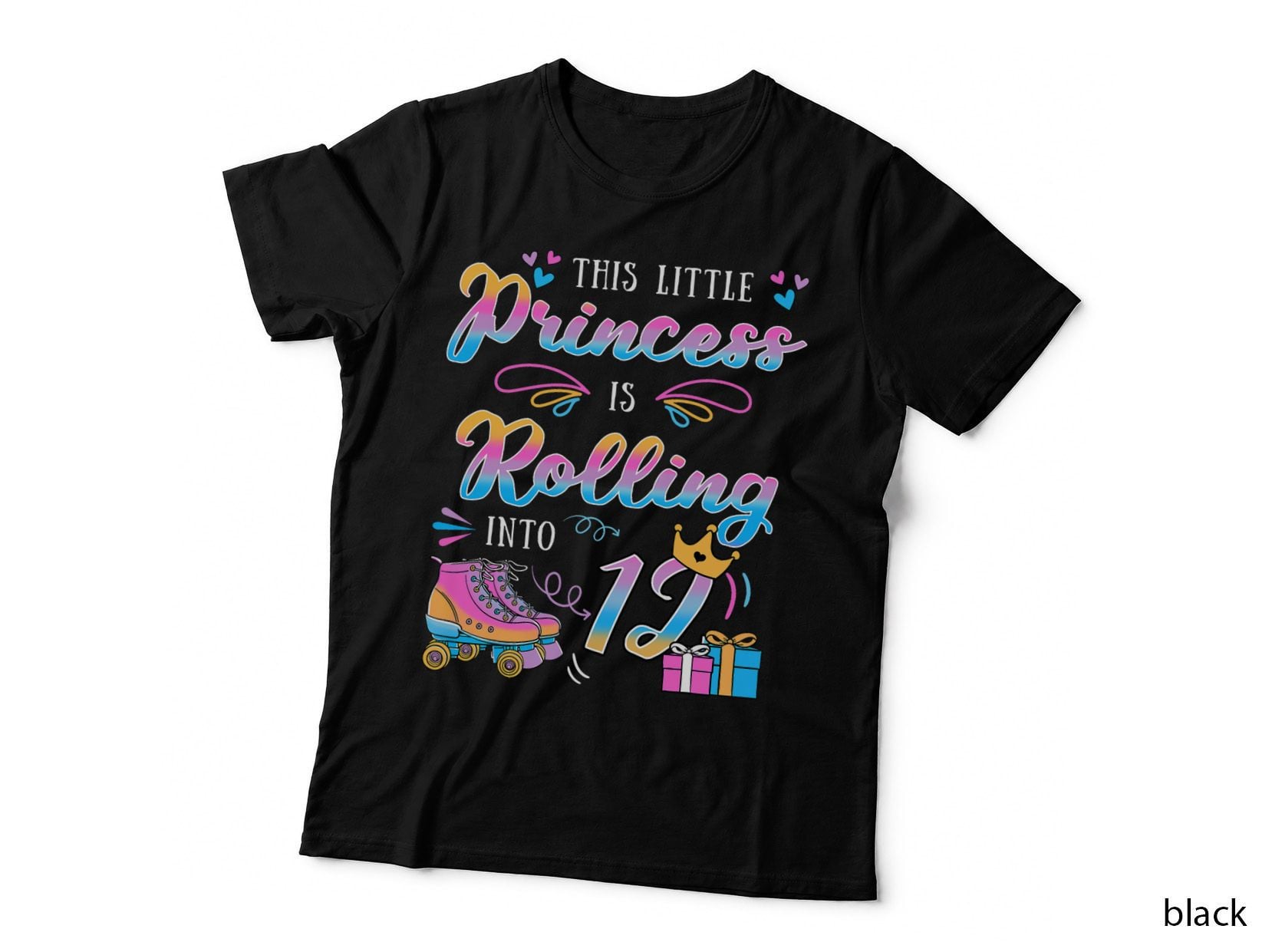 This Little Princess Is Rolling into 12 Birthday Roller Skate T-Shirt