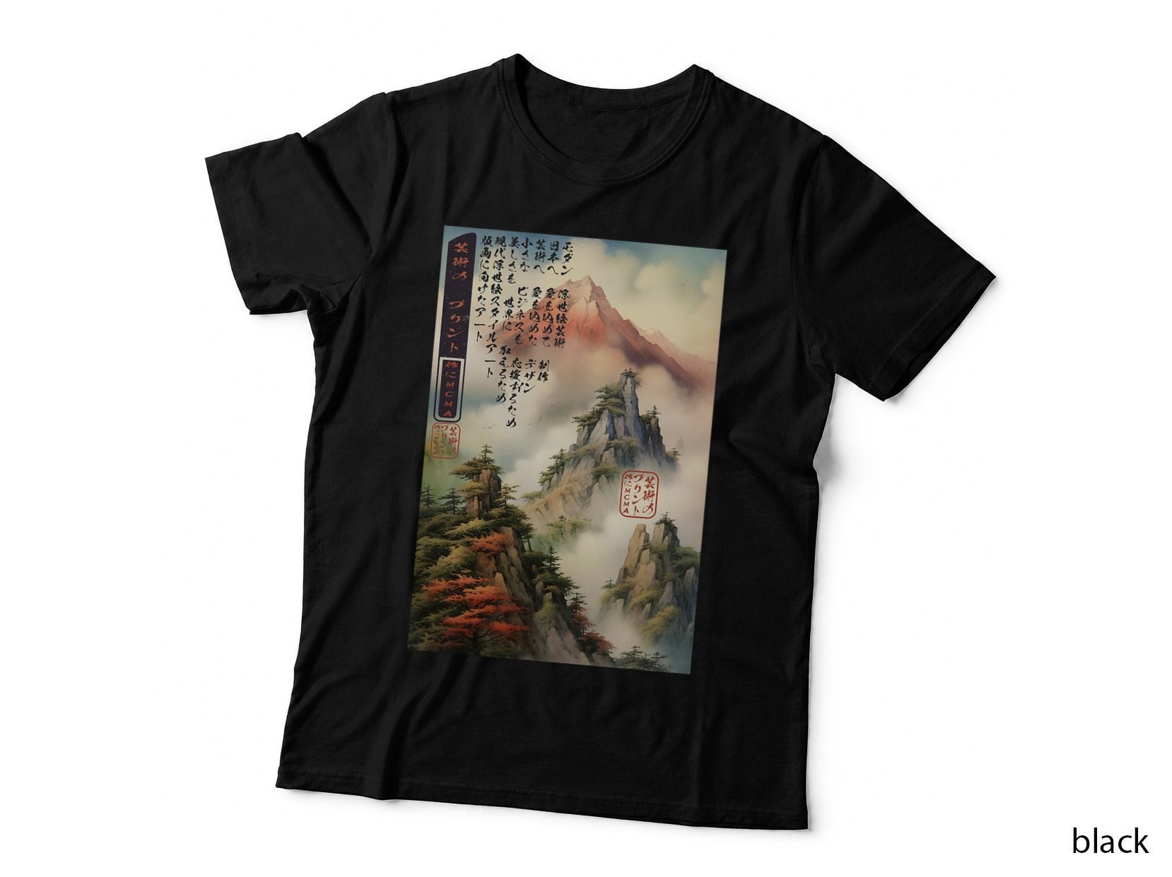 Ukiyo-E Misty Mountain Dream Japanese T-Shirt