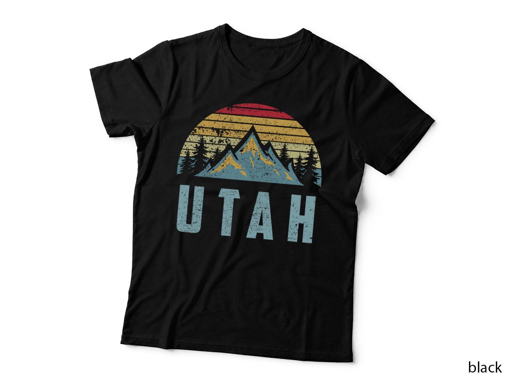 Utah Tee - Retro Vintage Mountains Hiking Nature T Shirt