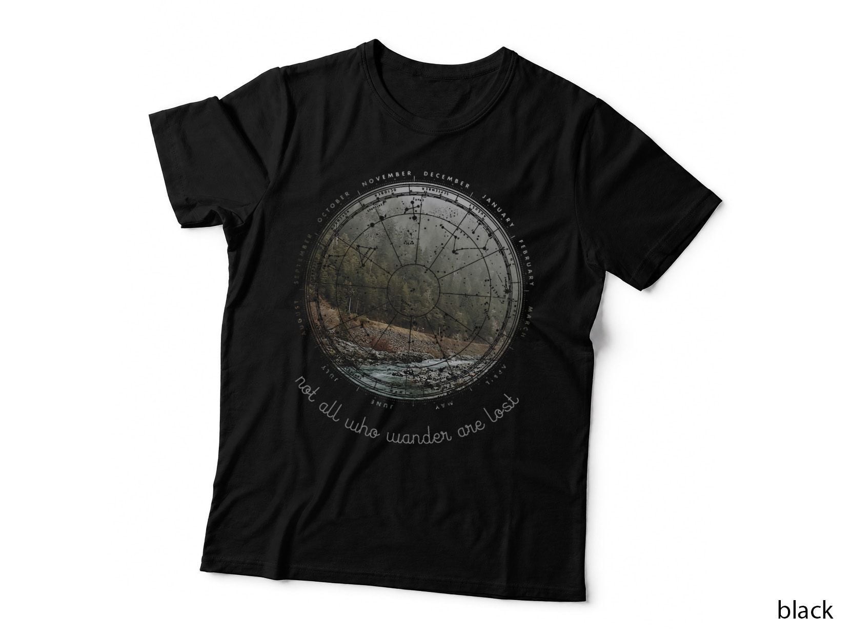 Vintage Compass - Hiking Outdoor Not All Who Wander Are Lost T-Shirt