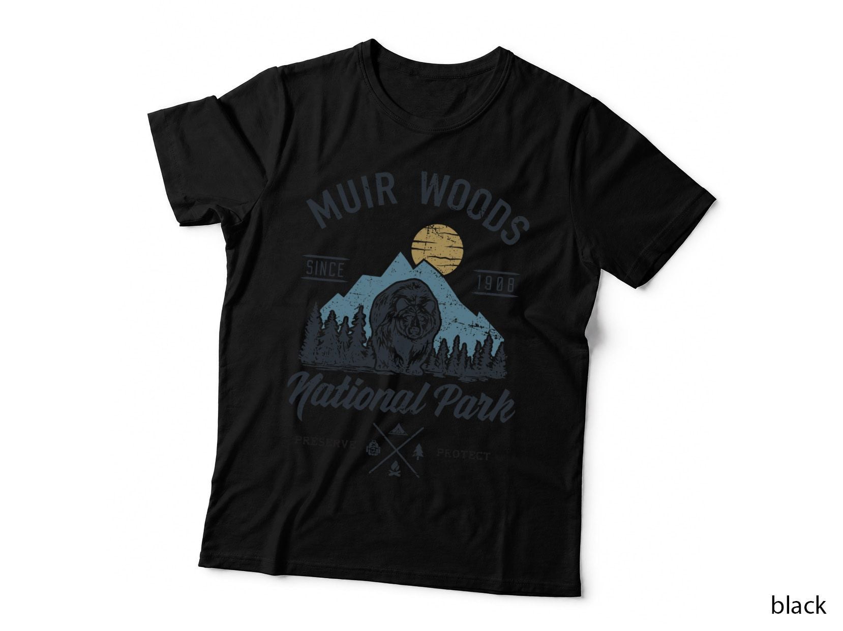 Vintage Muir Woods National Park Hiking Camping Shirt T-Shirt