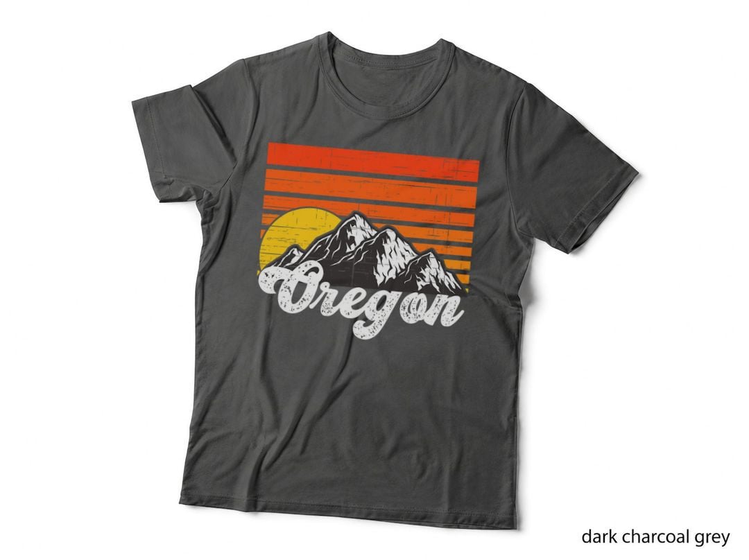 Vintage Oregon Mountains Retro Hiking Love Oregon T-Shirt
