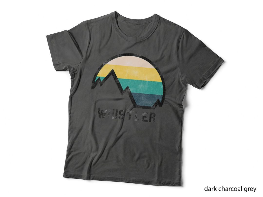 Vintage Retro Whistler Canada Hiking T-Shirt