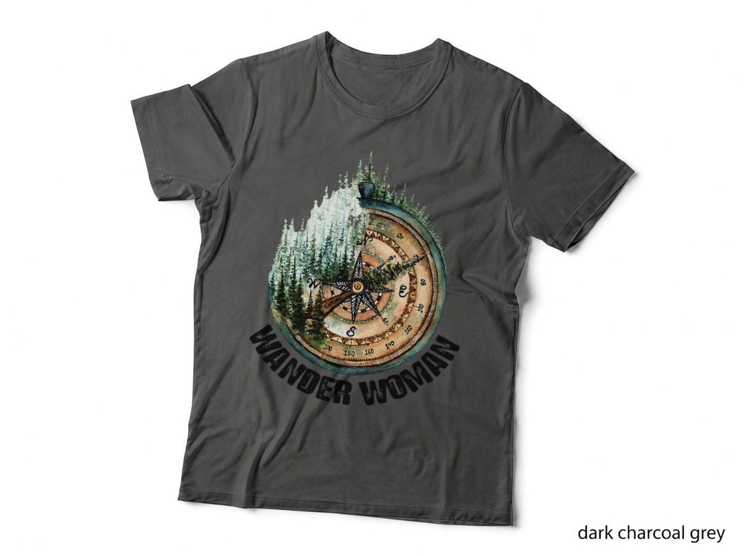 Wander Woman Exploring Go Outside Camping Hiking Lover T-Shirt
