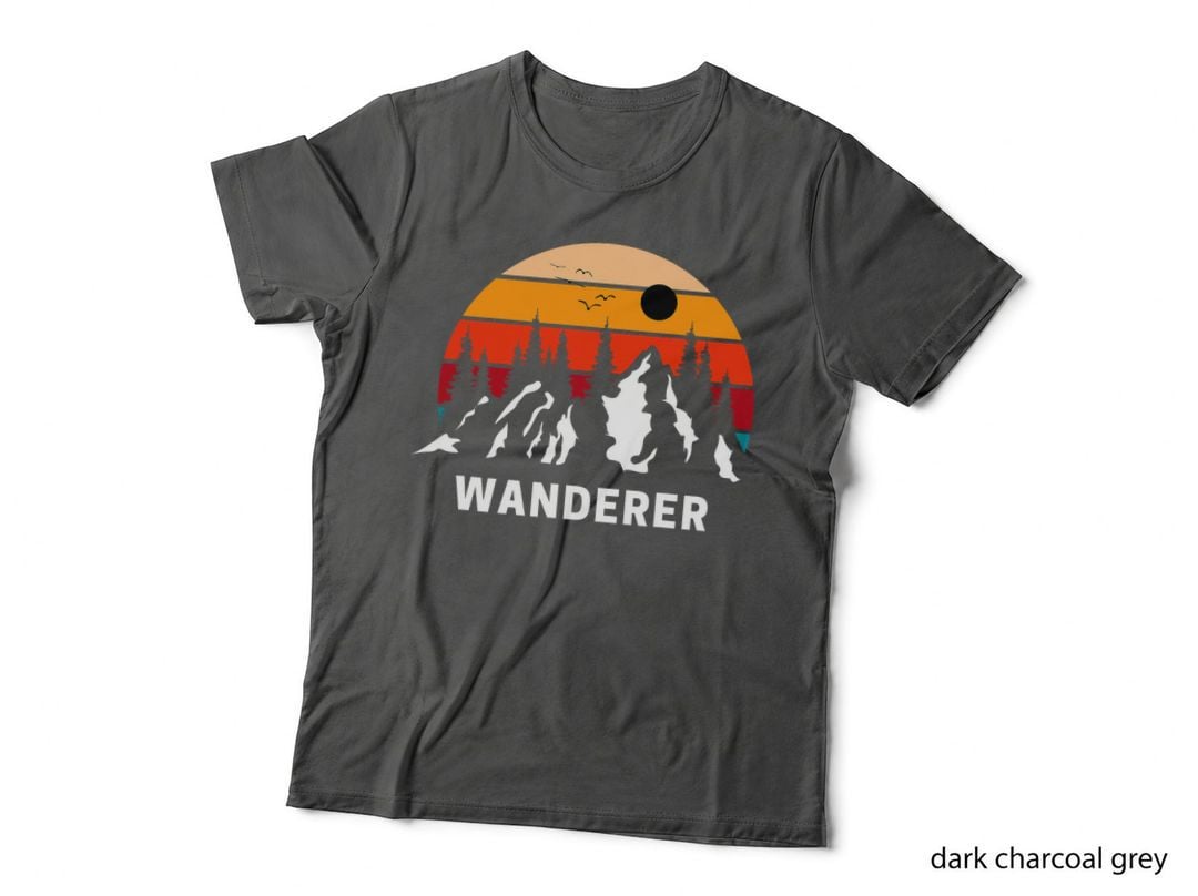 Wanderer Mountain Adventure Graphic Tees Explore Hiking T-Shirt
