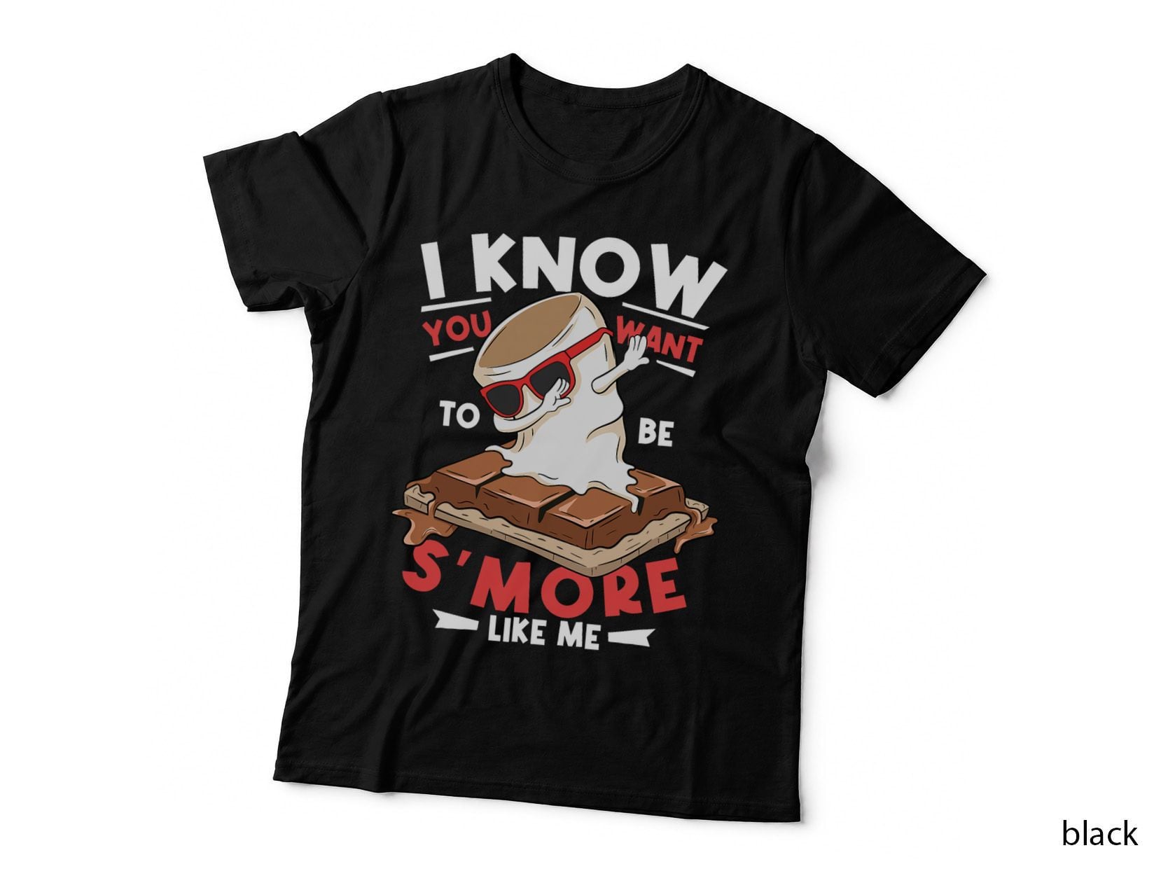 You Want to Be S'more Like Me Dab Camping Boy Dabbing Smores T-Shirt
