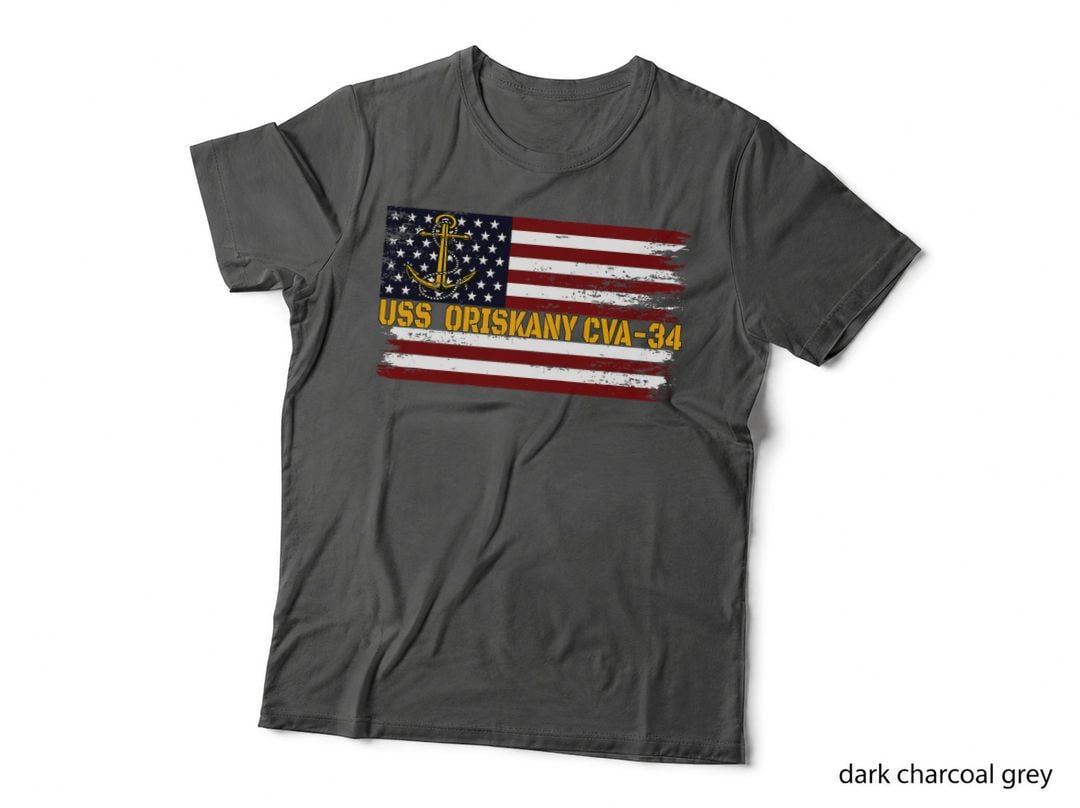 Aircraft Carrier USS Oriskany CVA-34 Veteran Father's Day T-Shirt