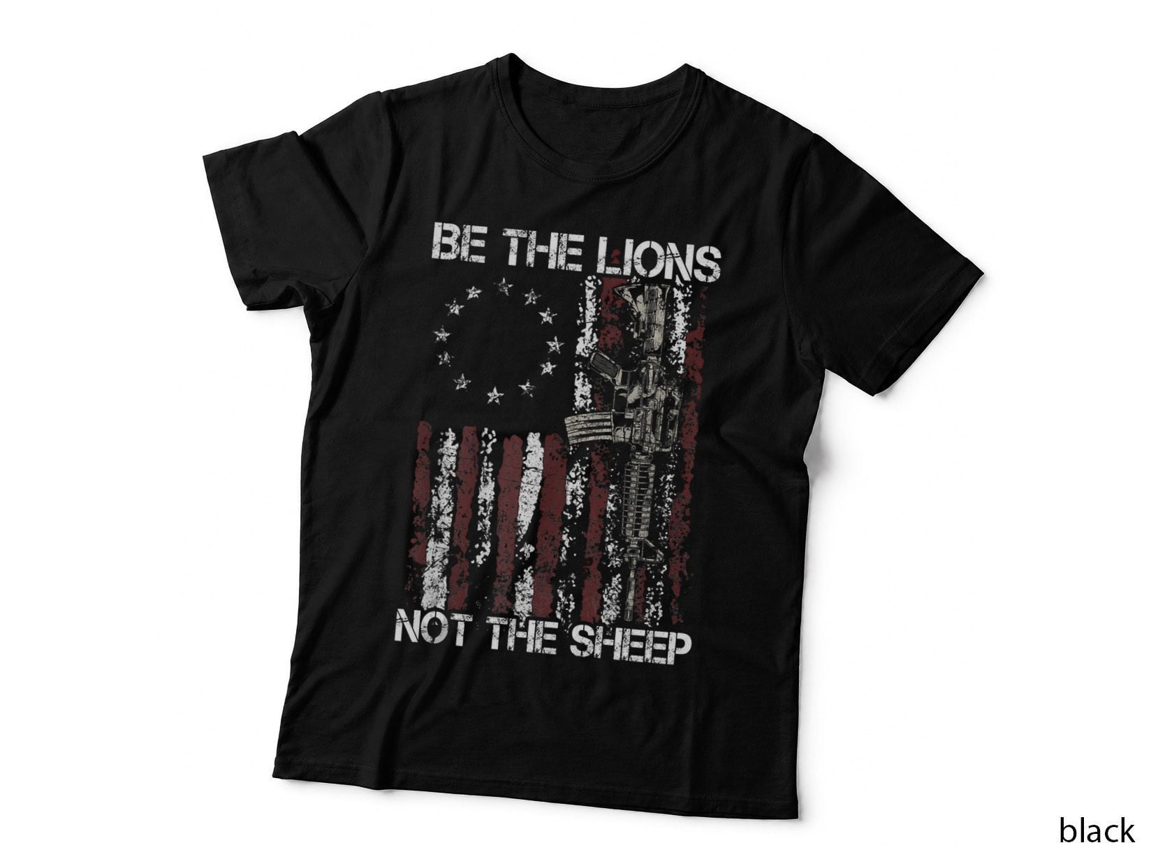 Be the Lion Not Sheep Patriotic Lions American Patriot, Gift T-Shirt