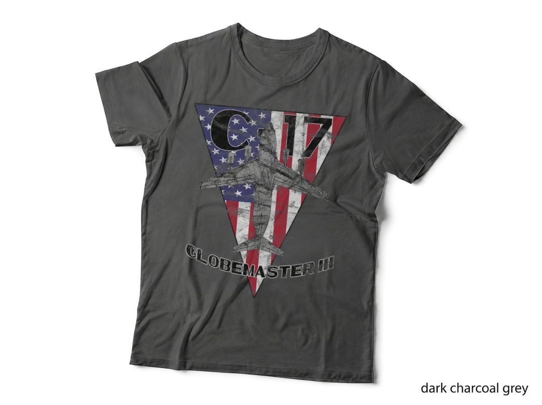 C-17 Globemaster III Military Plane Patriotic Vintage T-Shirt