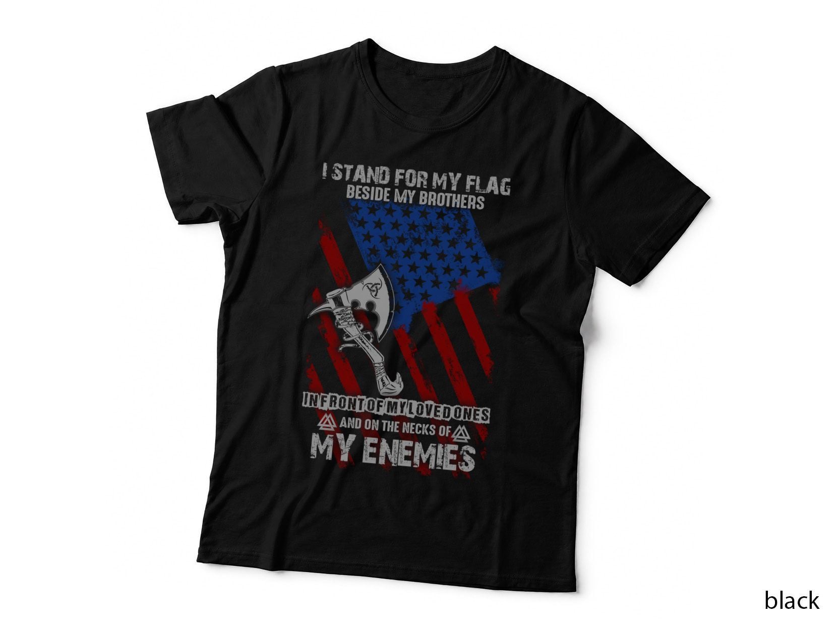 Carpenter I Stand for My Flag T-Shirt, Patriotic, Military Support