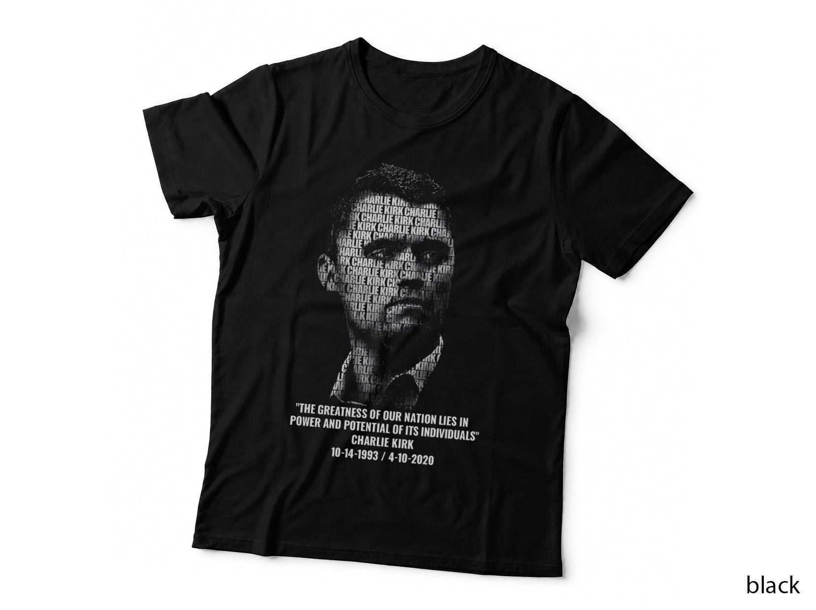 Charlie Kirk Quote Word Art Conservative Political Patriot T-Shirt