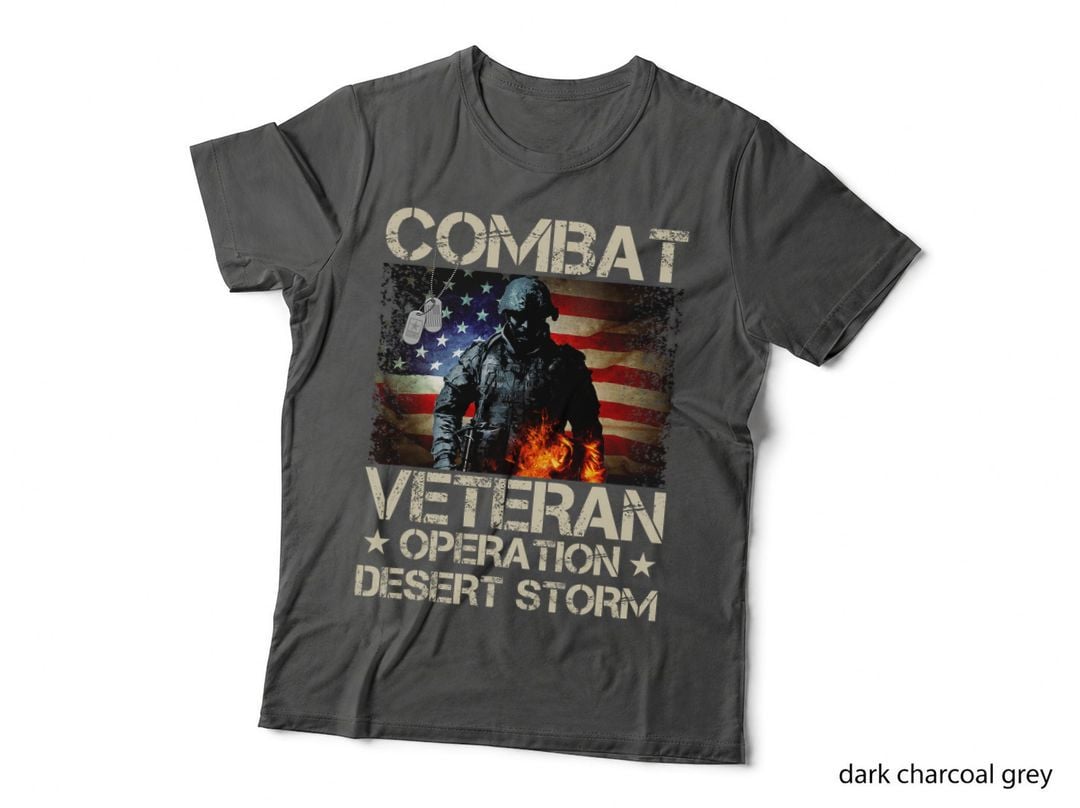 Combat Veteran Operation Desert Storm Soldier T-Shirt