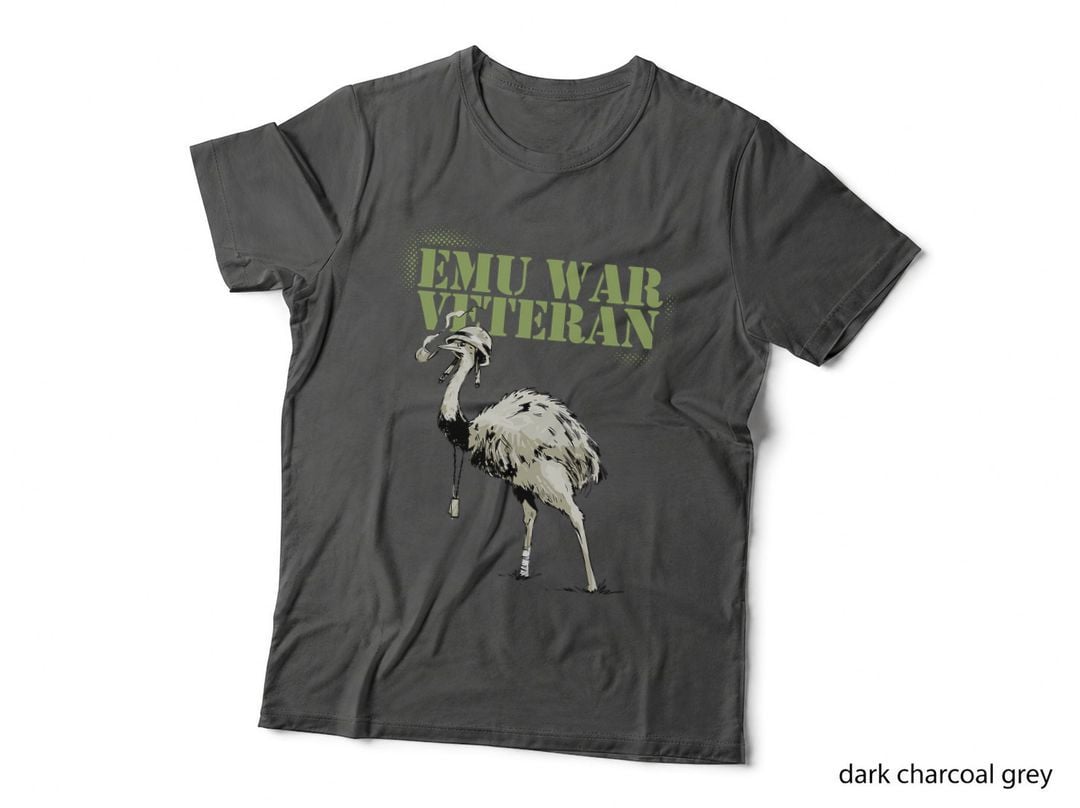 Emu War Veteran Helmet, Australian History, Funny Meme T-Shirt