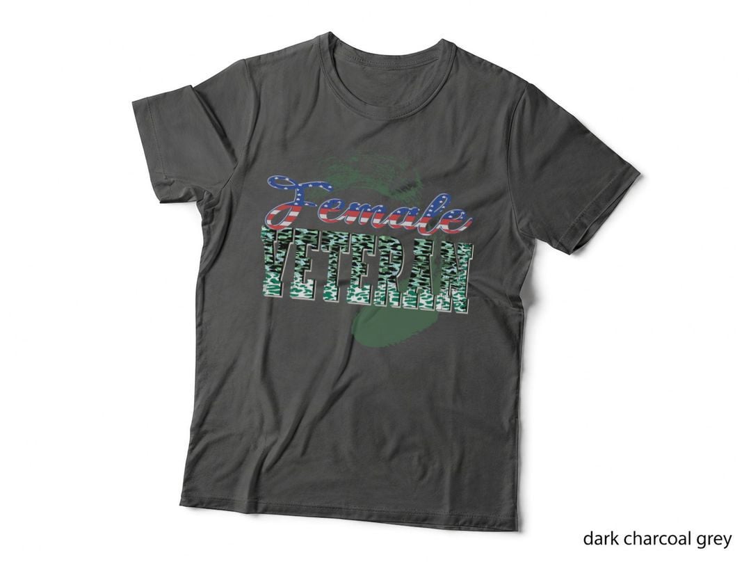 Female Veteran Female Veteran T-Shirt, Military-Themed Graphic Tee