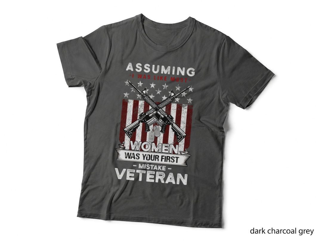 First Mistake Veteran T-Shirt, Patriotic, Military Apparel