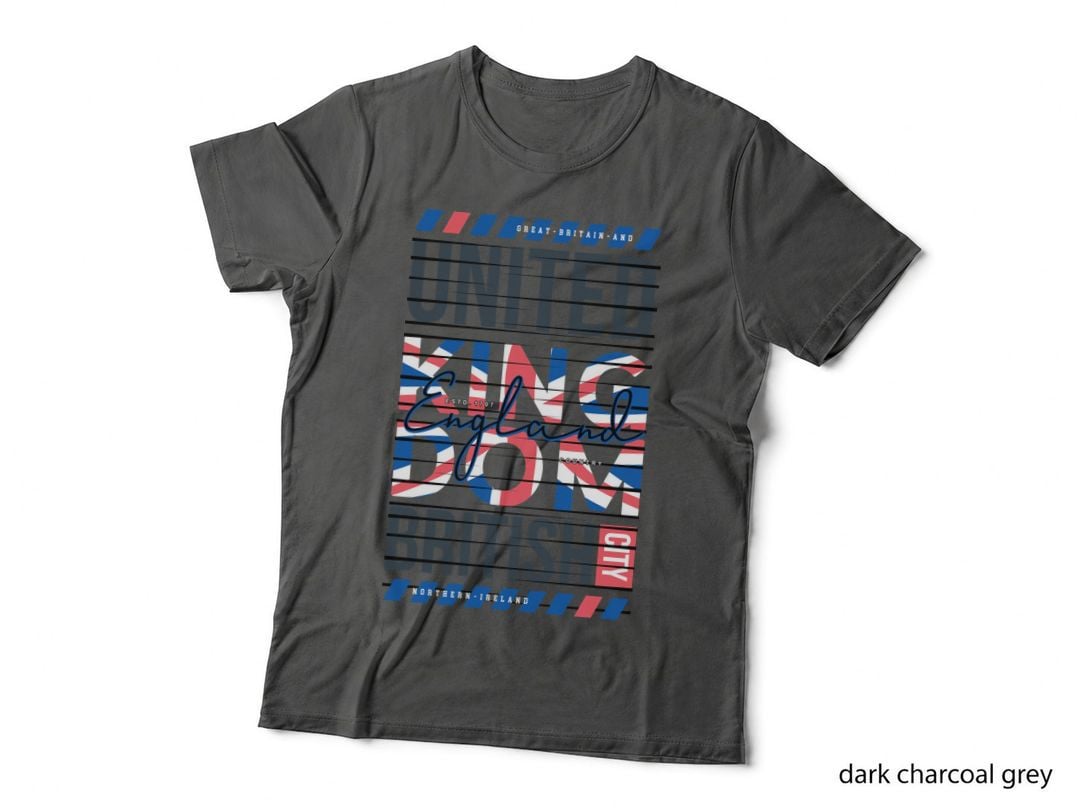 Great Britain and United England Union Jack Flag Patriotic Blue Red T-Shirt