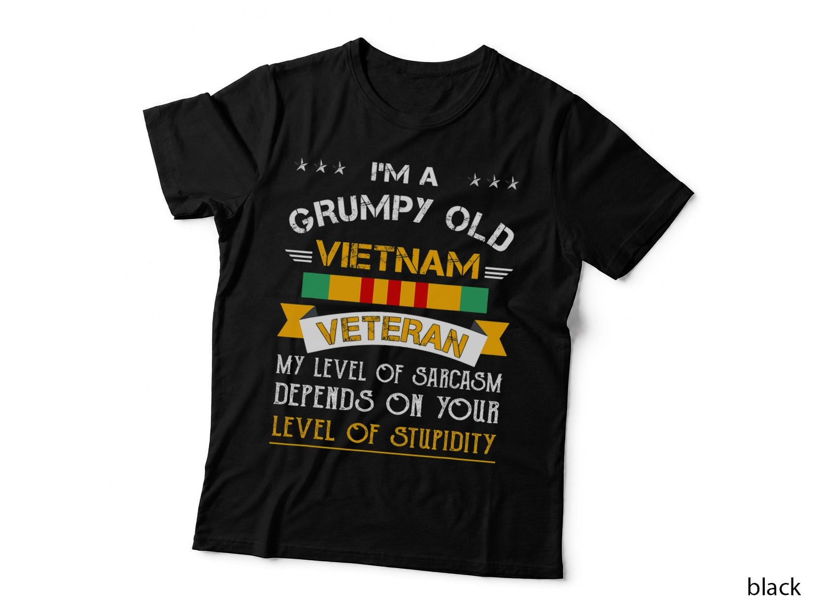 Grumpy Old Vietnam Veteran, Patriotic Gift T-Shirt