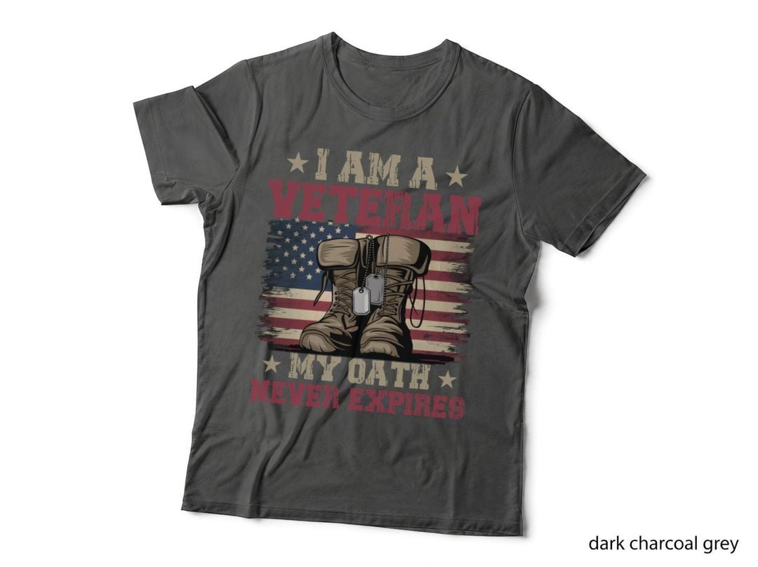I Am a Veteran My Oath Never Expires Patriotic T-Shirt