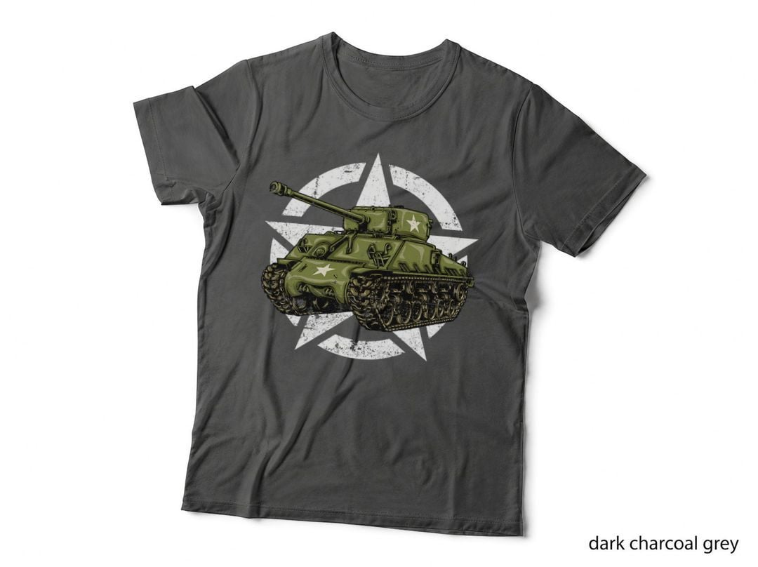 M4 Sherman World War 2 Army Tank Vintage Tank a Military Boy T-Shirt