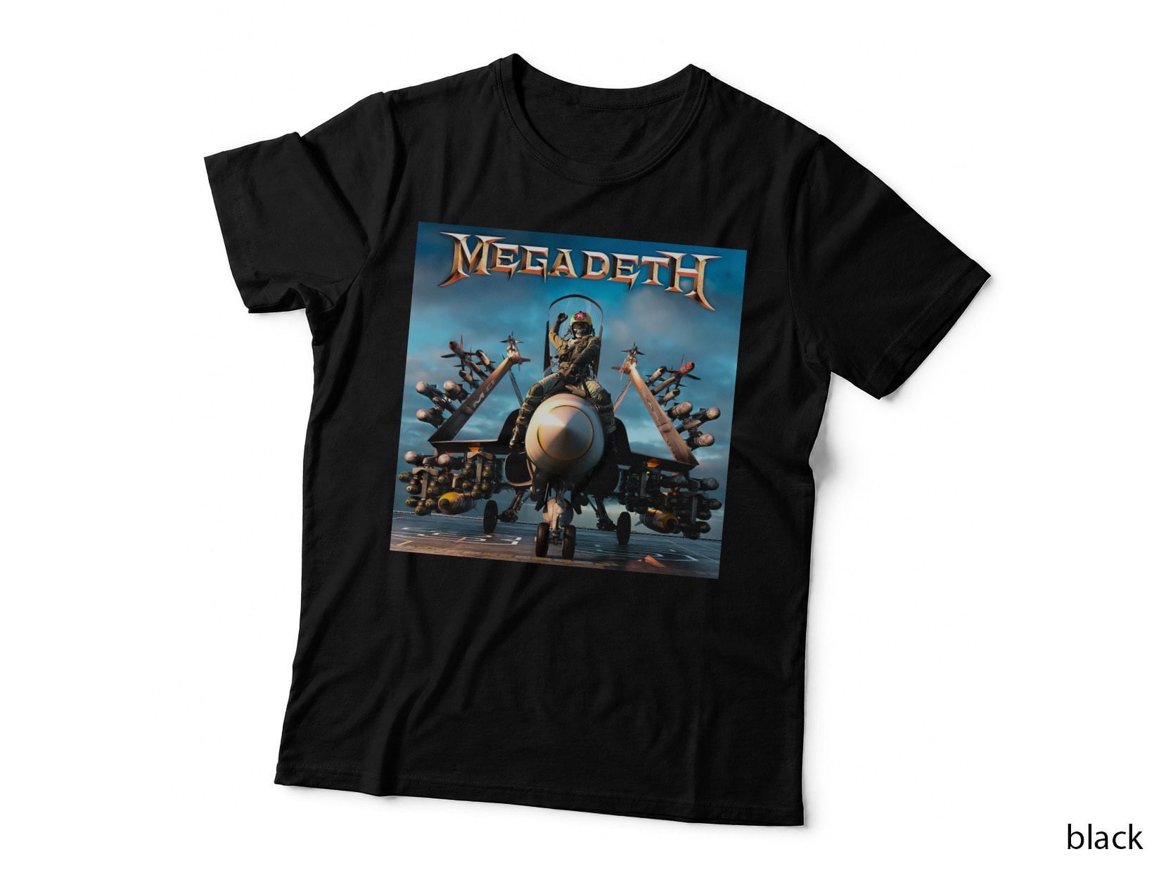 Megadeth Robot Warrior Military Scene Futuristic T-Shirt