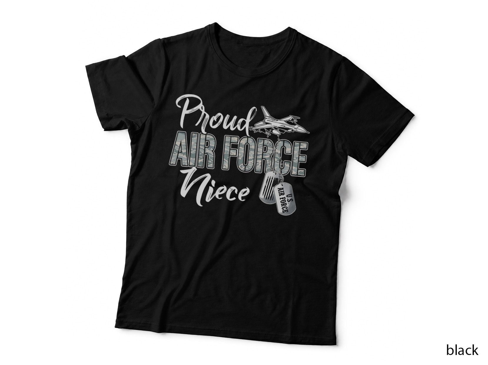 Proud Air Force Niece US Military Family Matching T-Shirt