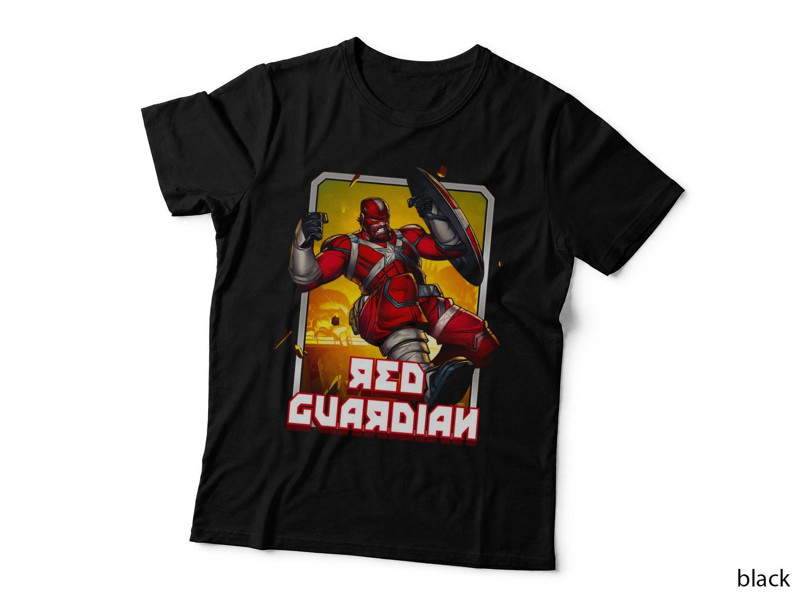 Red Guardian Yellow Warrior Soldier T-Shirt
