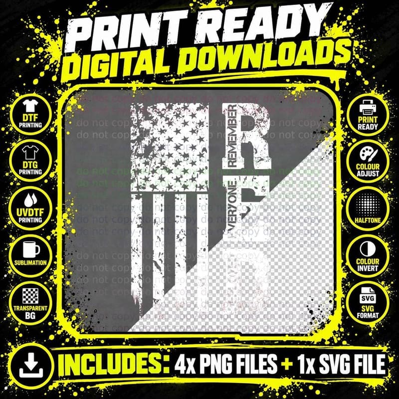 Remember Everyone Veteran Deployed RED Friday T-Shirt Png SVG Digital Bundle