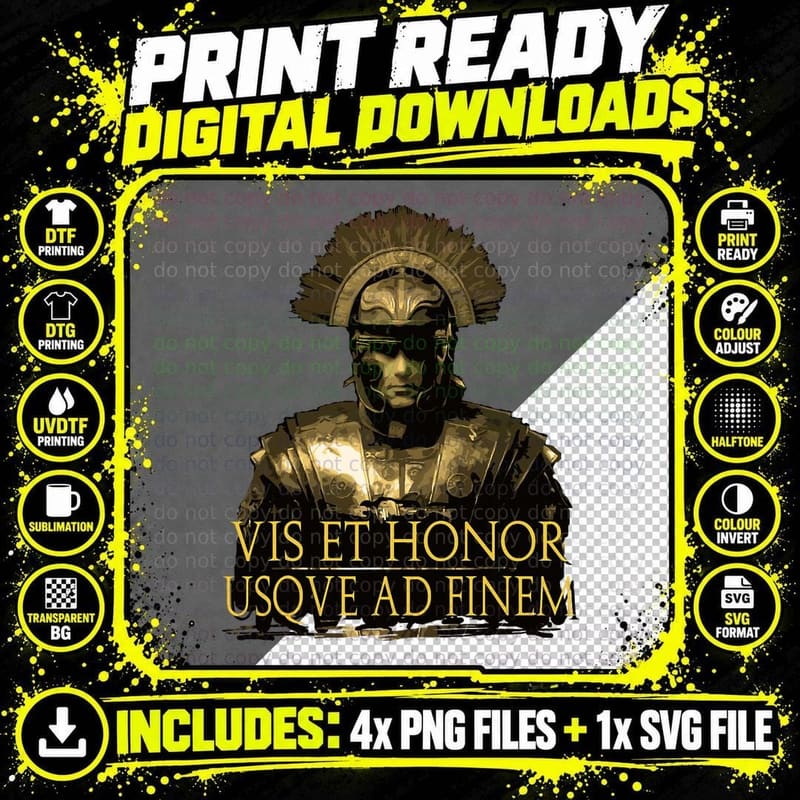 Roman Centurion - Roman Army SPQR Ancient Rome T-Shirt Png SVG Digital Bundle