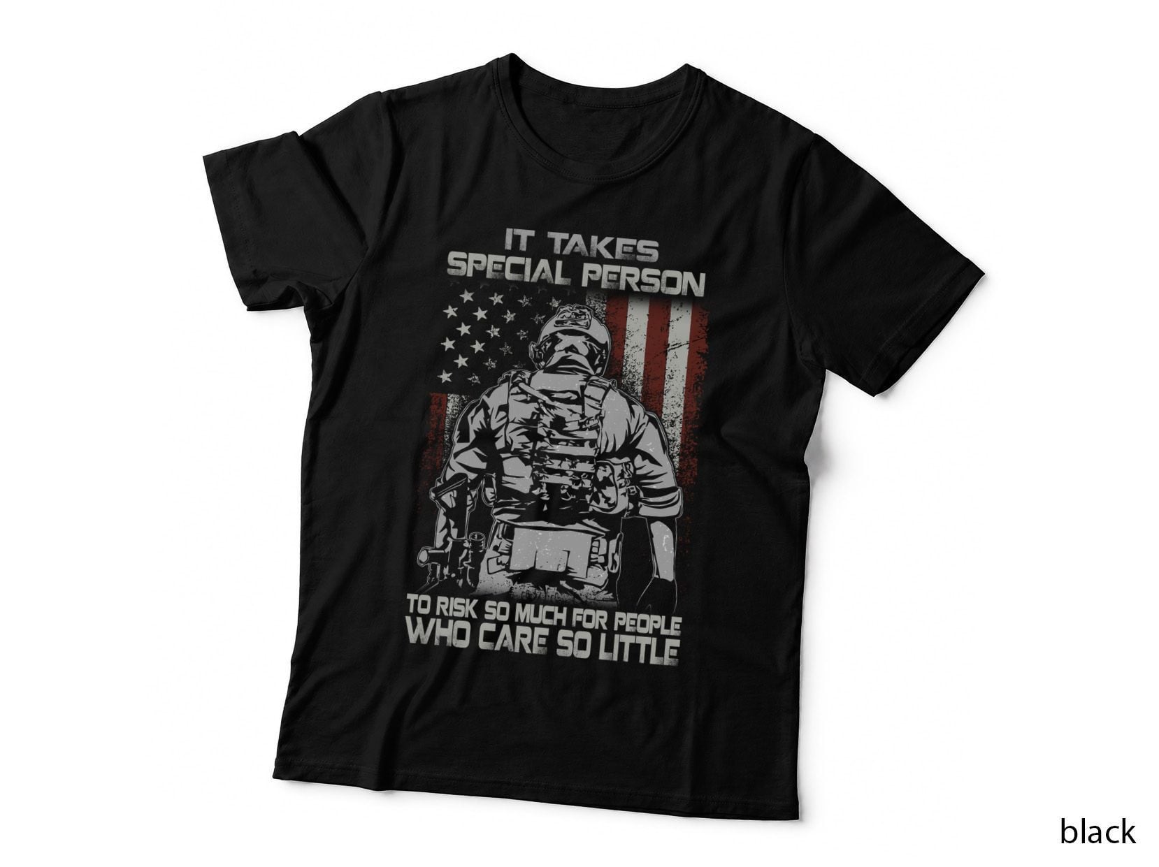 Special Person T-Shirt, Patriotic Military Print, 4th July Celebration