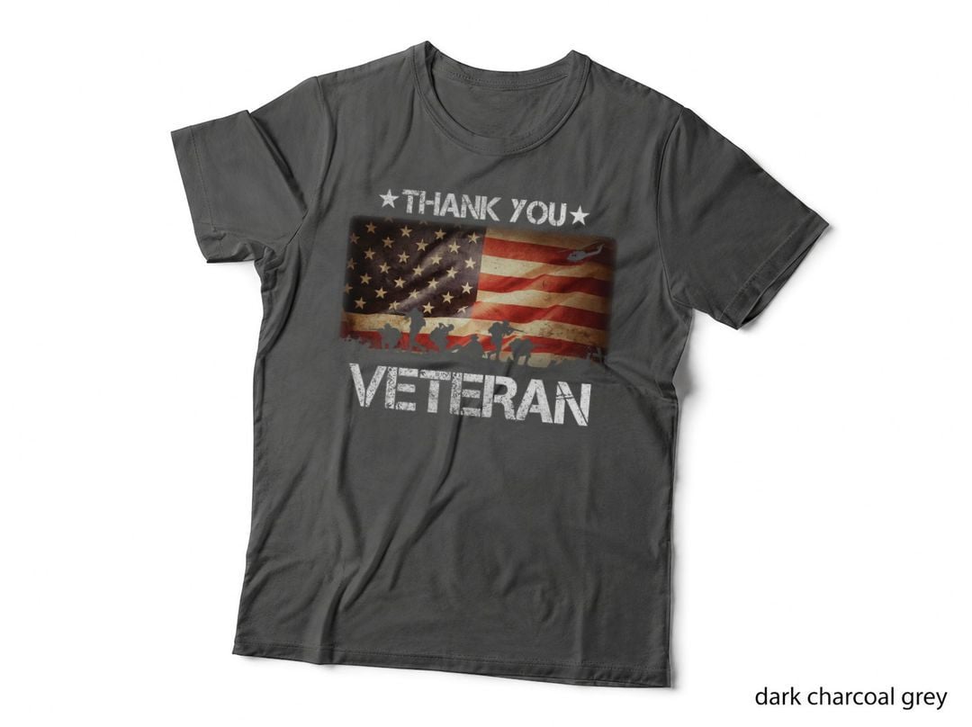 Thank You Veteran T-Shirt, Patriotic, Military Support