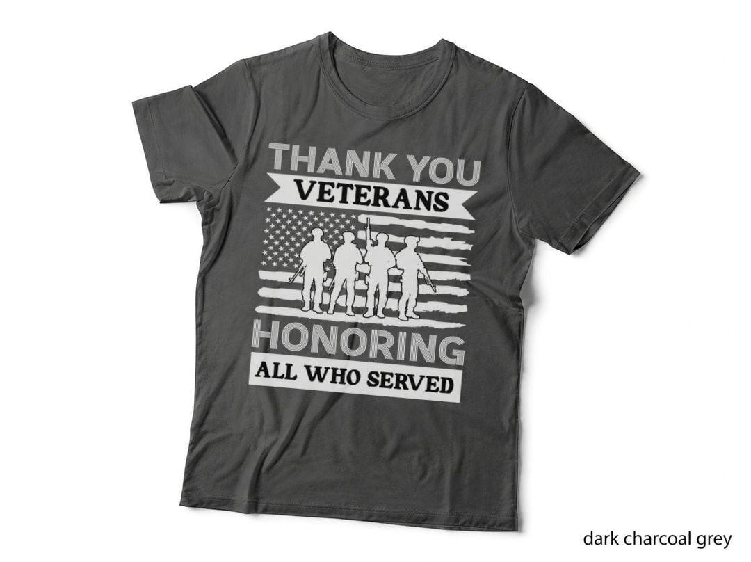 Thank You Veterans Honoring All Who Served Patriotic T-Shirt