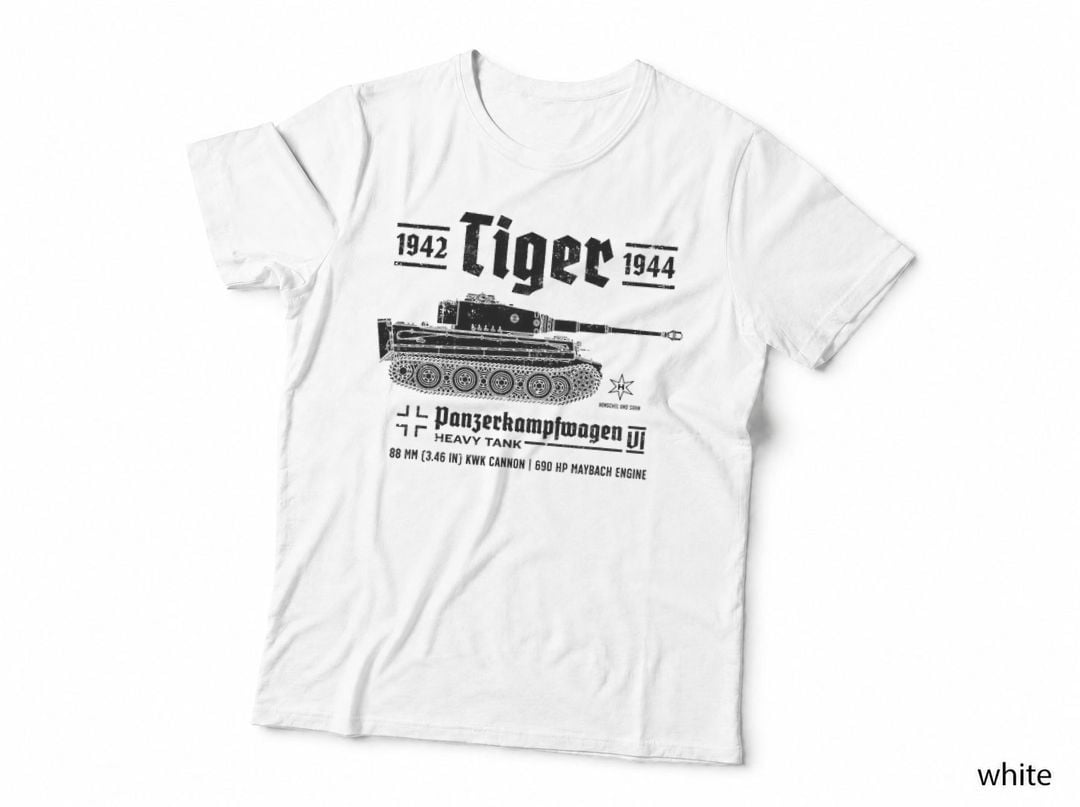 Tiger Panzer Pzkpfw VI World War 2 Vintage T-Shirt, Military Tank Hoodie