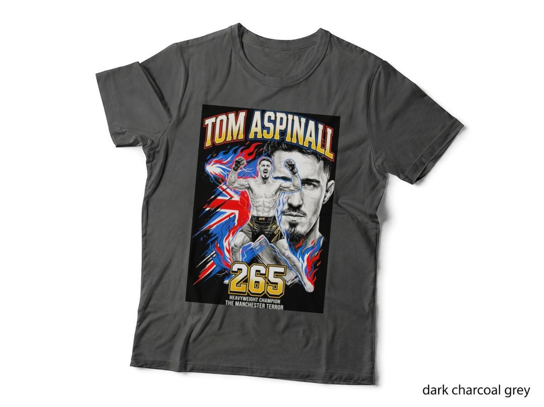 Tom Aspinall 265 Heavyweight Champion the Manchester UK Union Jack T-Shirt