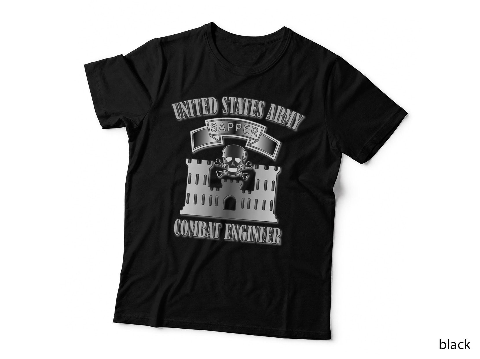 U.s. Army Sapper- Combat Engineer (Front Design), Veteran T-Shirt