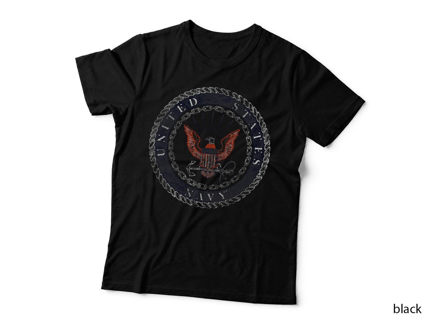 U.s. Navy Rough Emblem T-Shirt