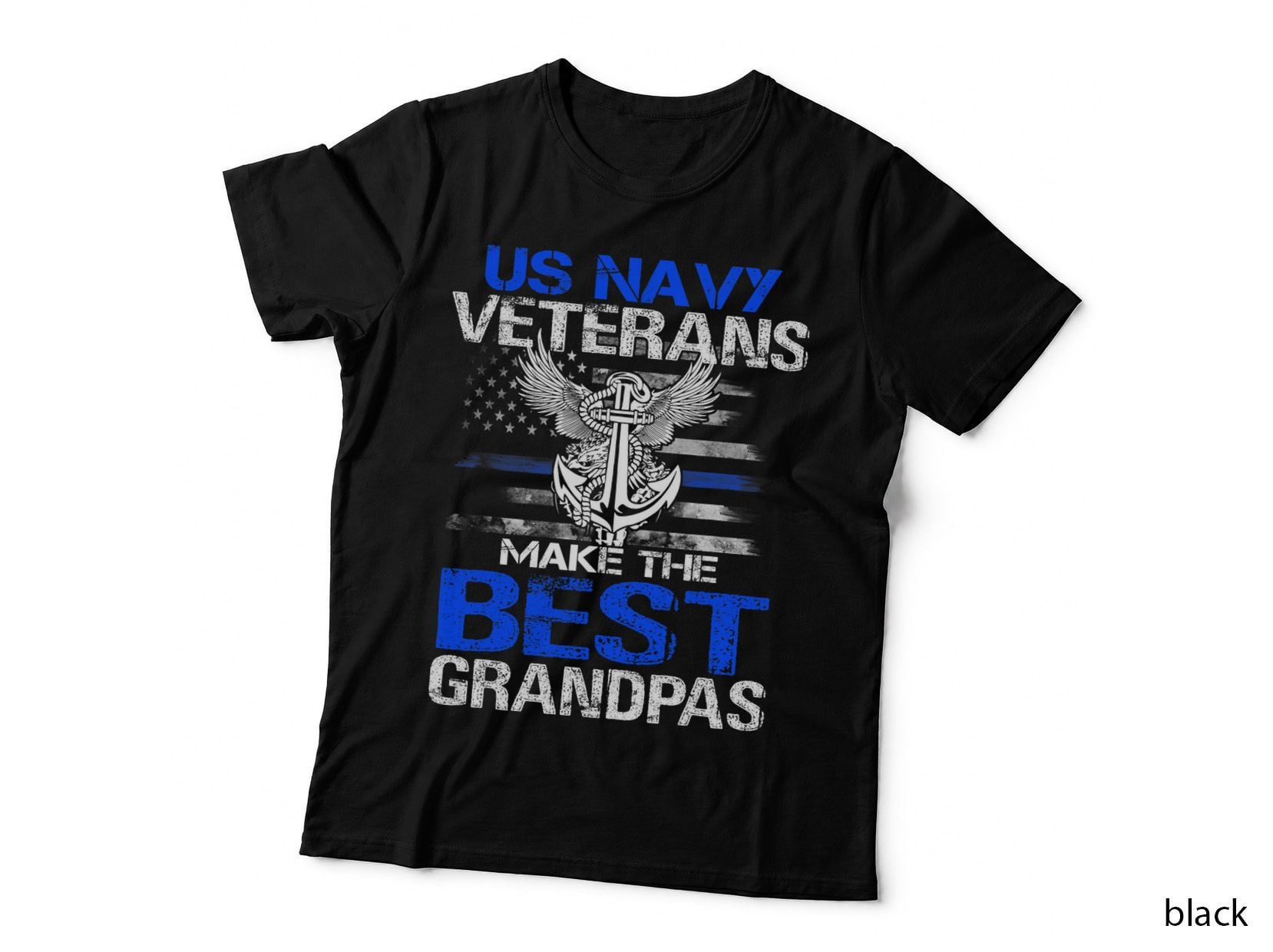 US Navy Veterans Make the Best Grandpas - Fathers Day T-Shirt
