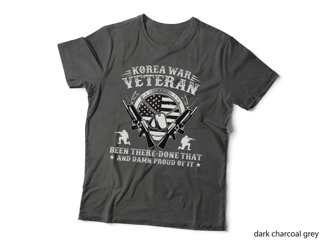 Veteran 365 Korean War Veteran US Flag Fathers Day Gift T-Shirt