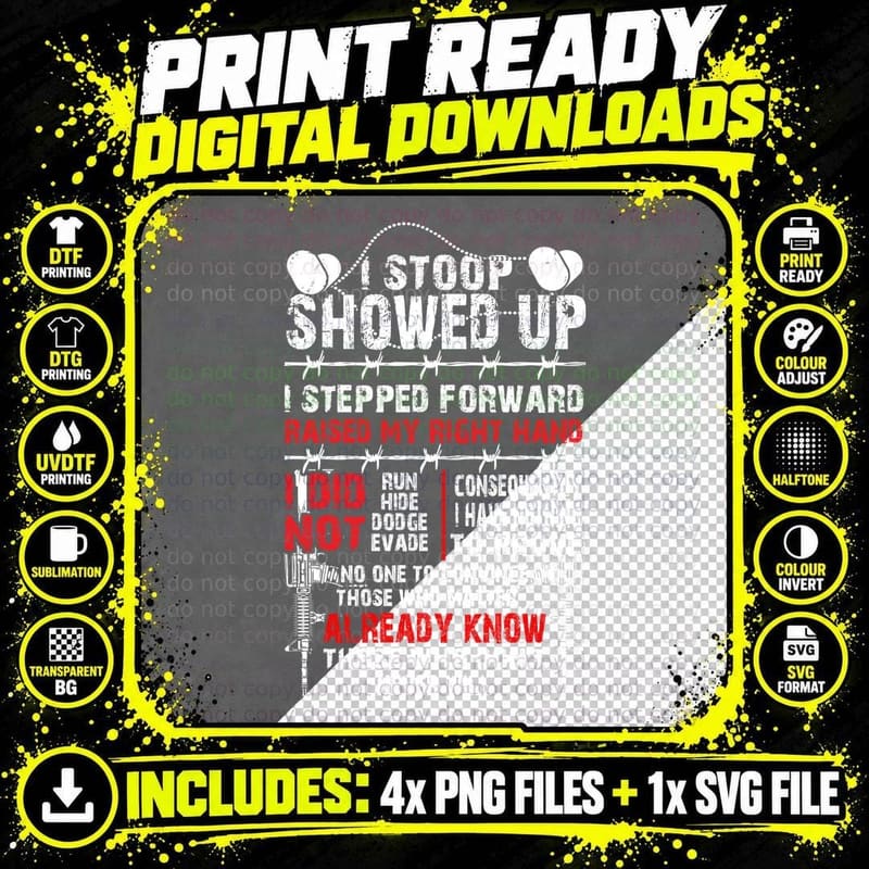 Veteran's Right Hand Gesture T-Shirt Png SVG Digital Bundle