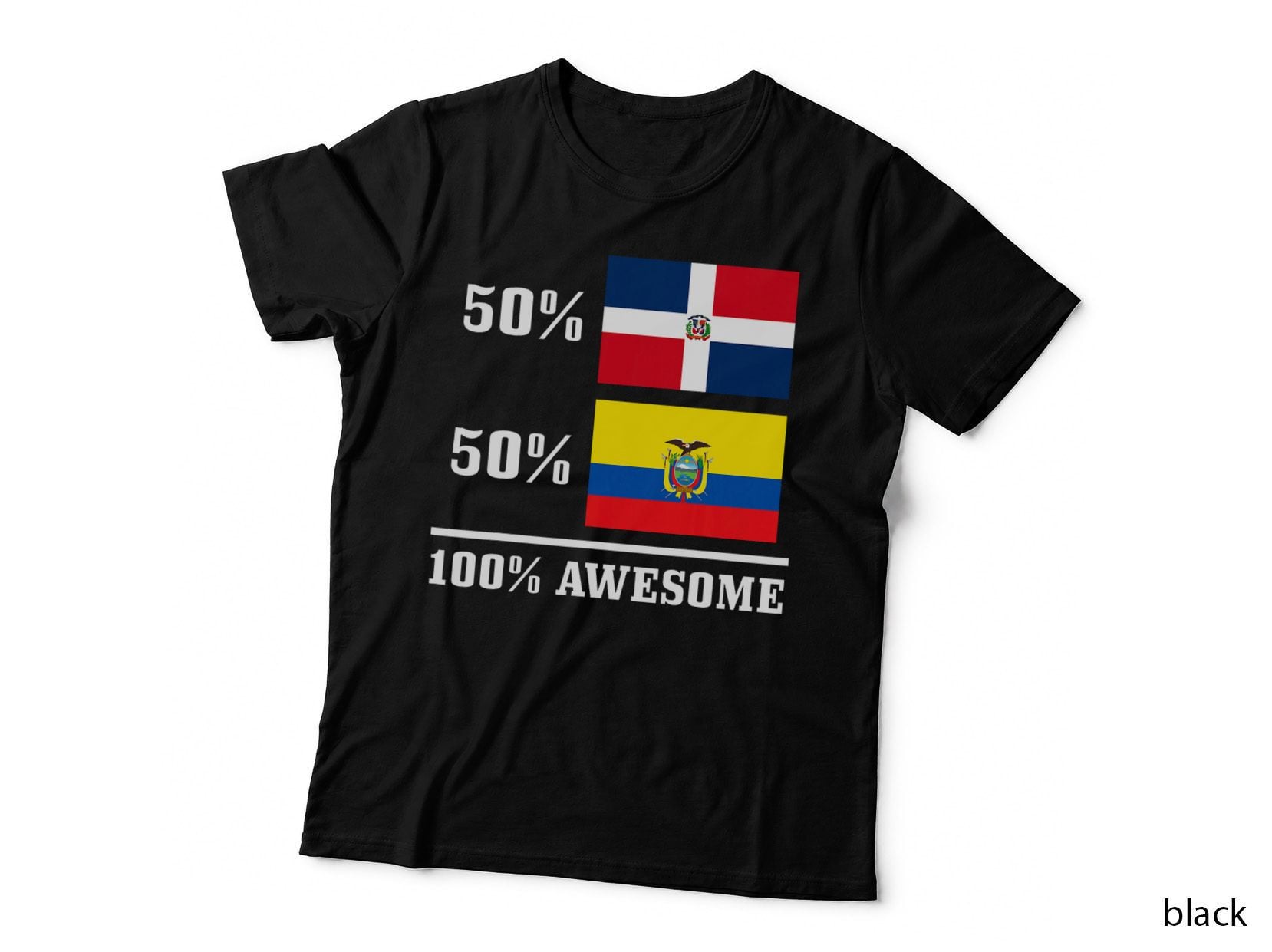 50 Dominican Republic 50 Ecuador Ecuadorian Flag Pride T-Shirt