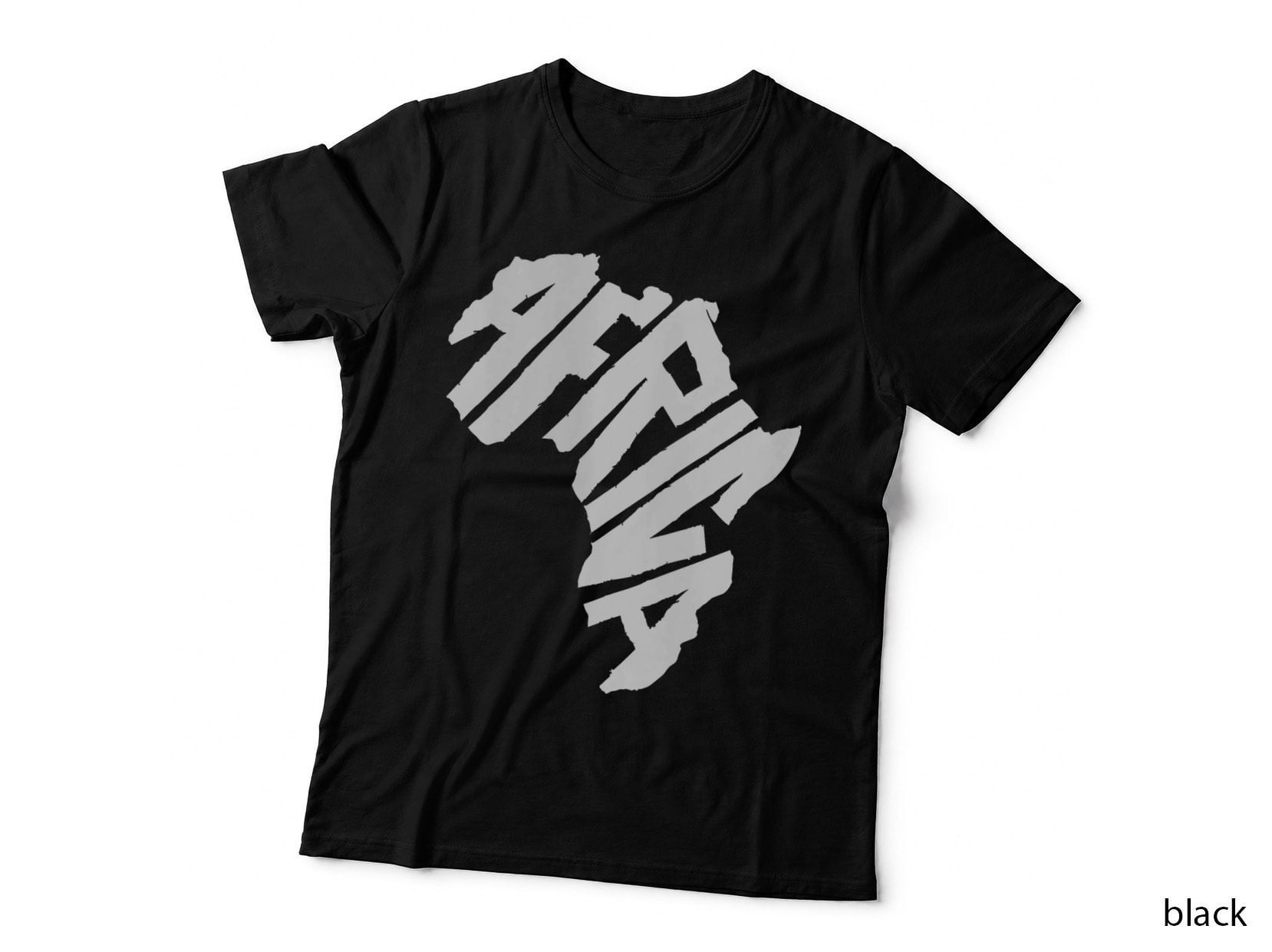 Africa Continent Letter Art African Culture Pride Graphic T-Shirt
