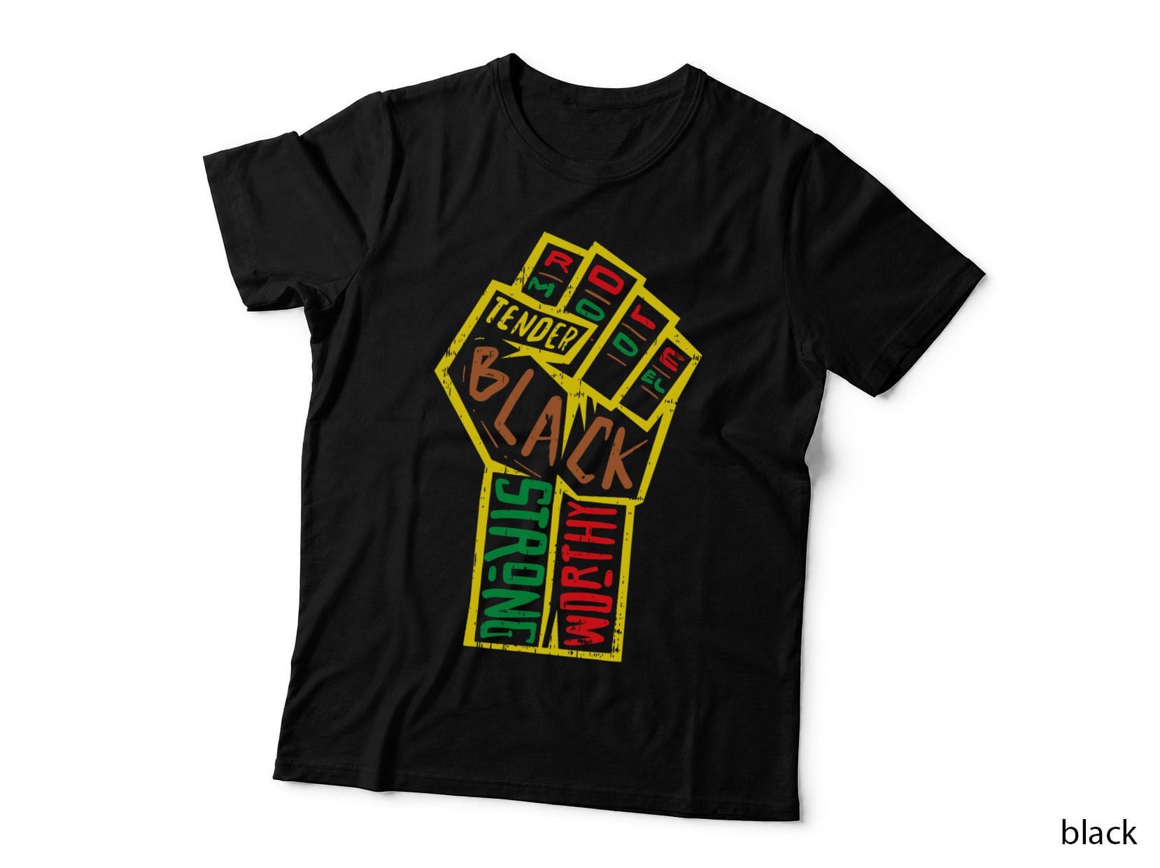 African Fist Black Pride Melanin Blm History Equality Gift T-Shirt