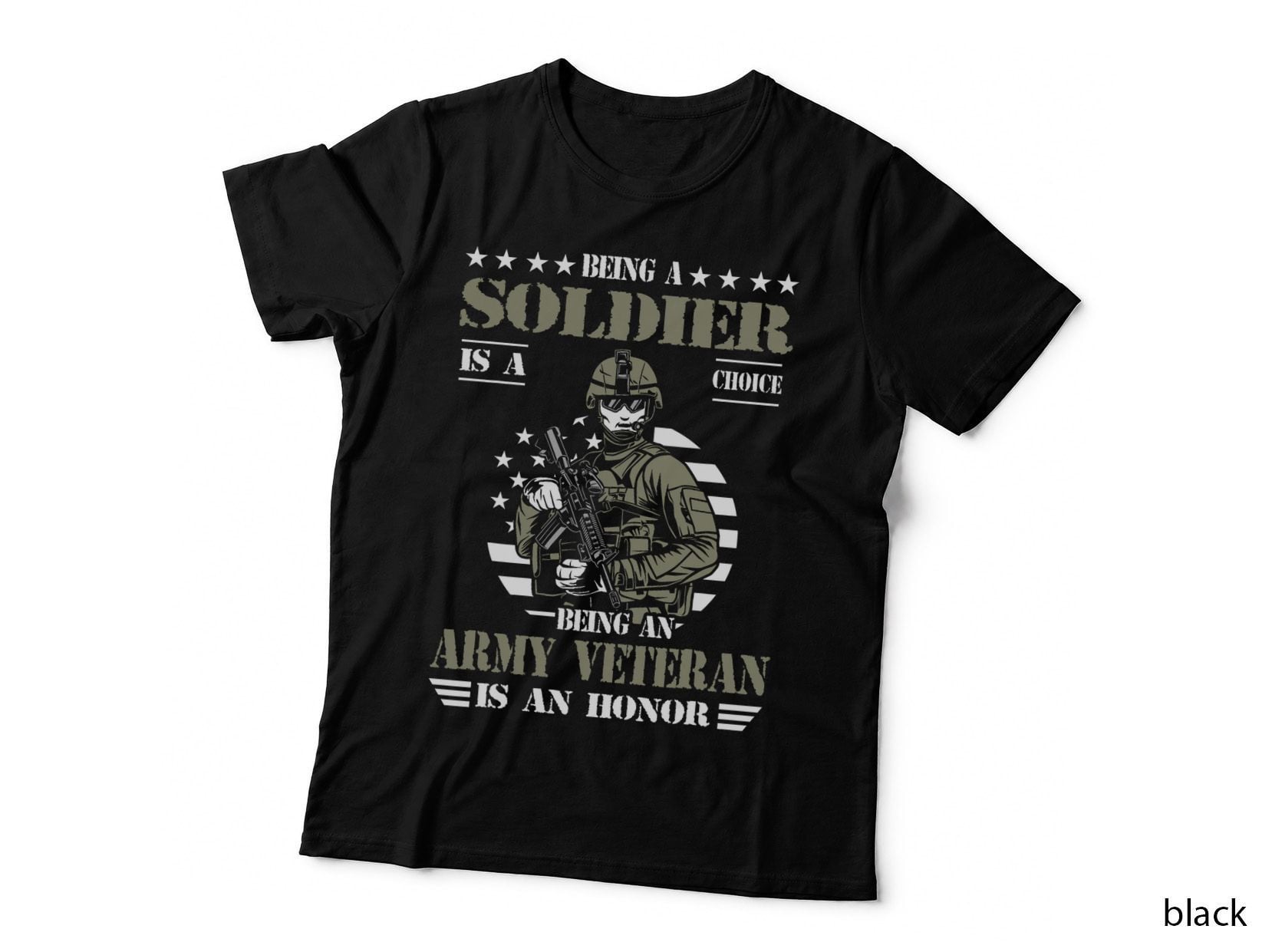Army Veteran Soldier T-Shirt, Patriotic Honor, Military Pride T-Shirt