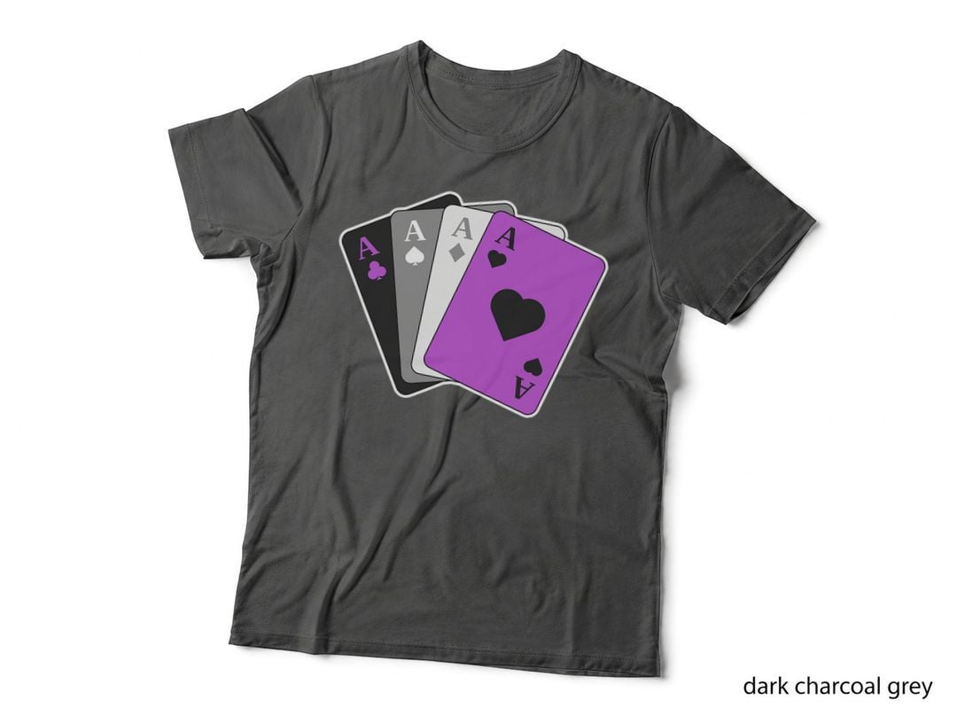 Asexual Pride Shirt Ace Playing Card LGBTQ Pride Stuff Flag T-Shirt