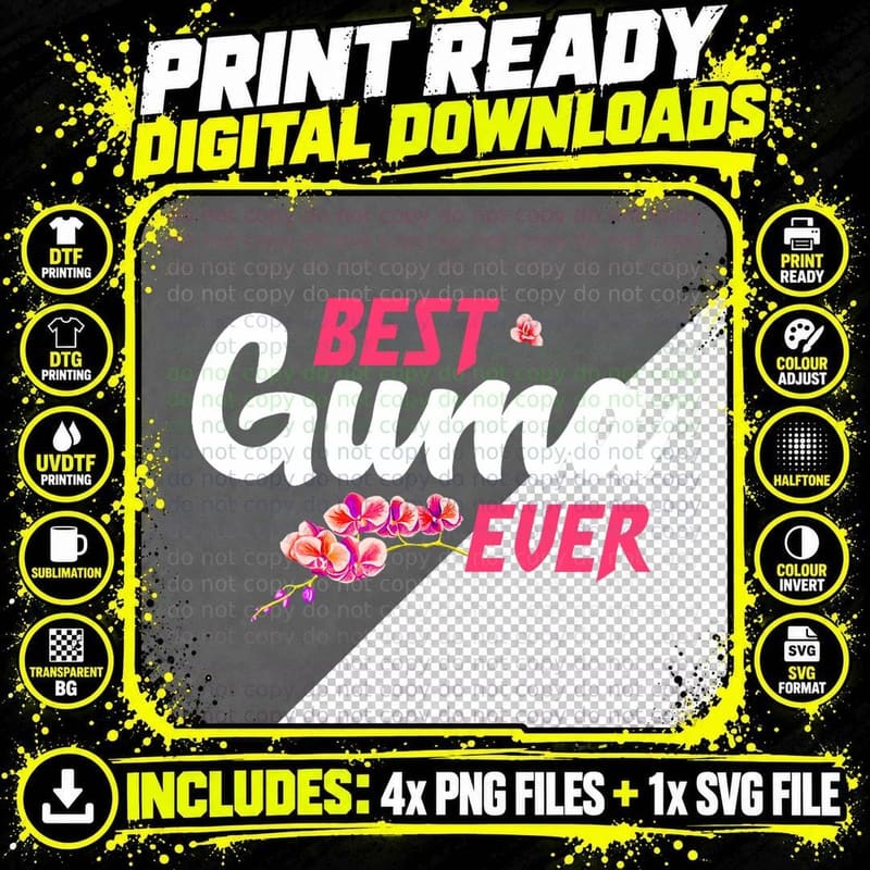 Best Guma Ever - Chinese Simplified Aunt Gifts Png SVG Digital Bundle