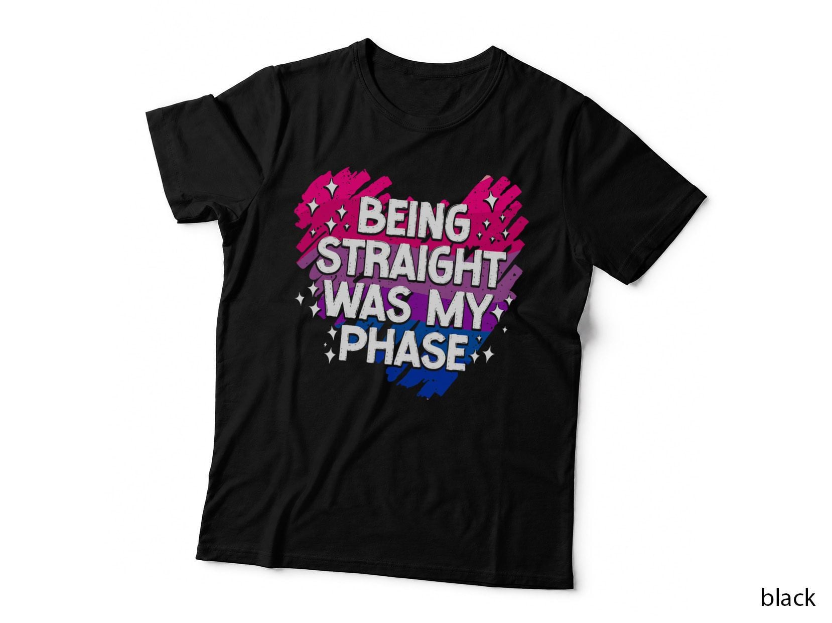Bisexual Bi Pride Flag Being Straight Was My Phase T-Shirt